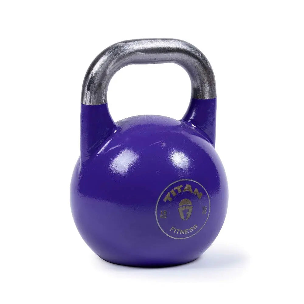 Titan Fitness 18 KG Competition Kettlebell Single Piece Casting KG Markings Full Body Workout
